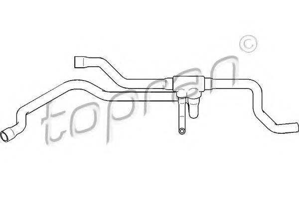 Шланг радиатора 501 569 TOPRAN