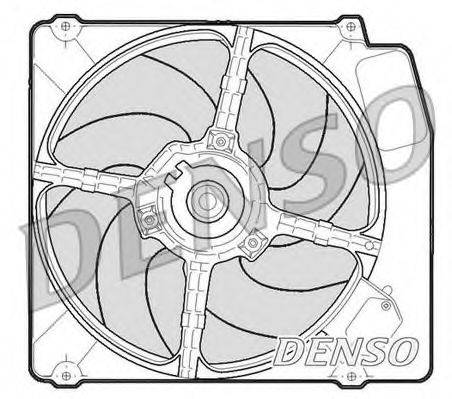 Вентилятор, охлаждение двигателя DER01203 DENSO