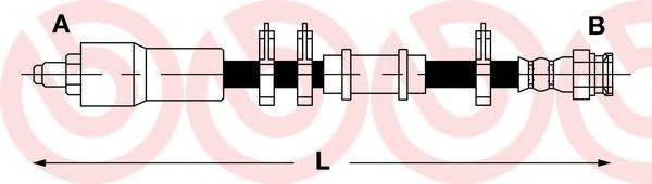 Тормозной шланг T 50 045 BREMBO