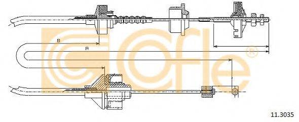 Трос, управление сцеплением 11.3035 COFLE
