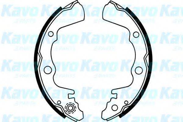 Комплект тормозных колодок BS-8402 KAVO PARTS