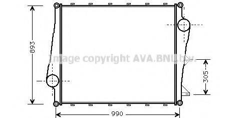 Интеркулер VL4022 AVA QUALITY COOLING