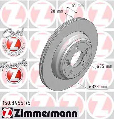 Тормозной диск 150.3455.75 ZIMMERMANN