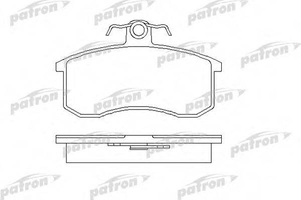 Комплект тормозных колодок, дисковый тормоз PBP527 PATRON