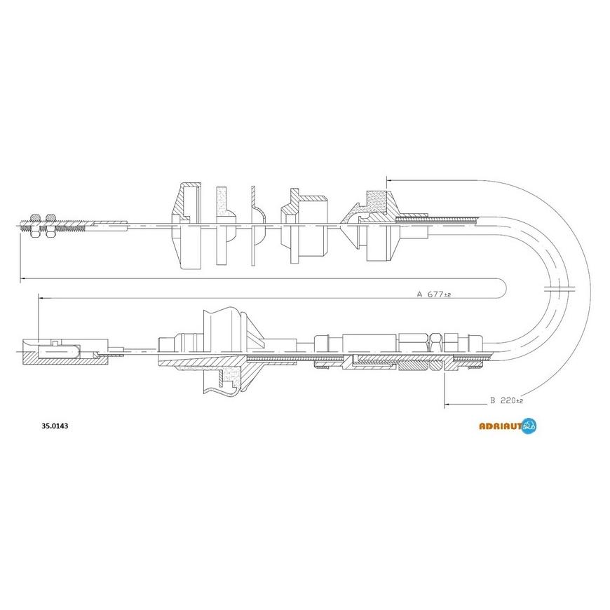 Тросик сцепления Adriauto