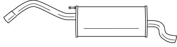 Глушитель выхлопных газов конечный