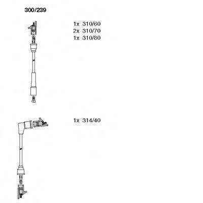 Комплект проводов зажигания 300/239 BREMI