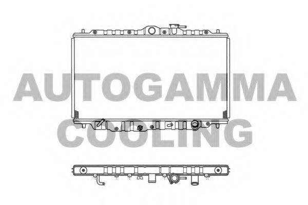 Радиатор, охлаждение двигателя 101440 AUTOGAMMA