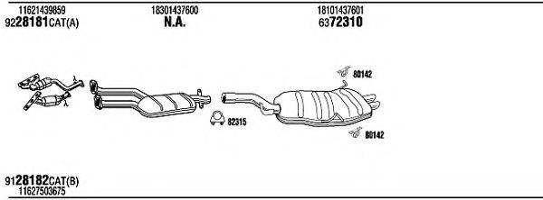 Система выпуска ОГ BWH11319 WALKER