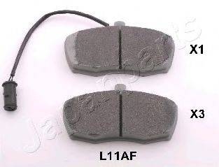 PA-L11AF JAPANPARTS Комплект тормозных колодок, дисковый тормоз PA-L11AF JAPANPARTS