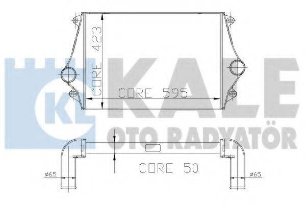 Интеркулер 115500 KALE OTO RADYATOR