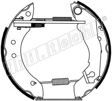 Комплект тормозных колодок 16007 fri.tech.