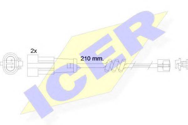 Сигнализатор, износ тормозных колодок 610471 E C ICER