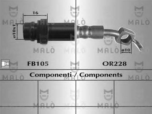 Тормозной шланг 80710 MALO