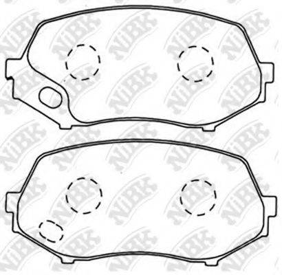Комплект тормозных колодок PN3514 NiBK