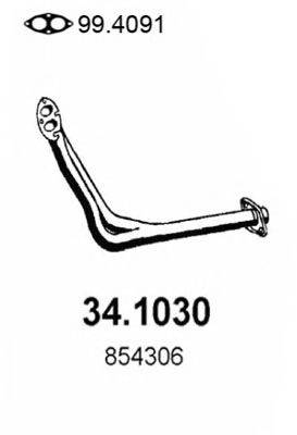 Труба выхлопного газа 34.1030 ASSO