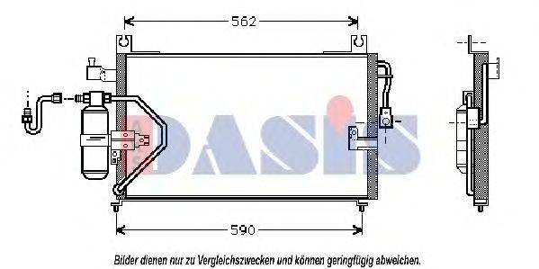 Конденсатор, кондиционер 362220N AKS DASIS