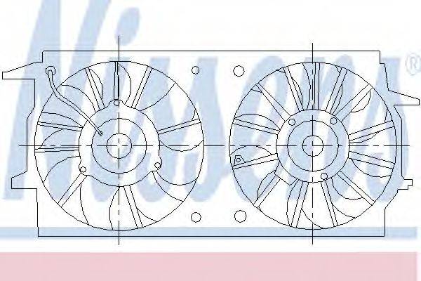 Вентилятор, охлаждение двигателя 85461 NISSENS