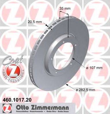 Тормозной диск 460.1017.20 ZIMMERMANN