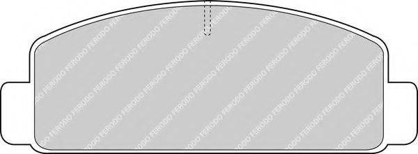 Комплект тормозных колодок, дисковый тормоз FDB371 FERODO