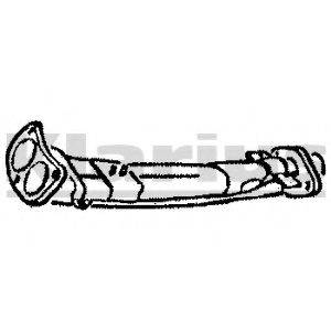 Труба выхлопного газа 110070 KLARIUS