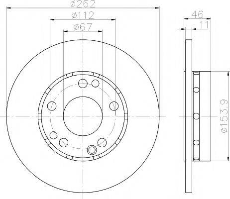 Тормозной диск MDC351 MINTEX