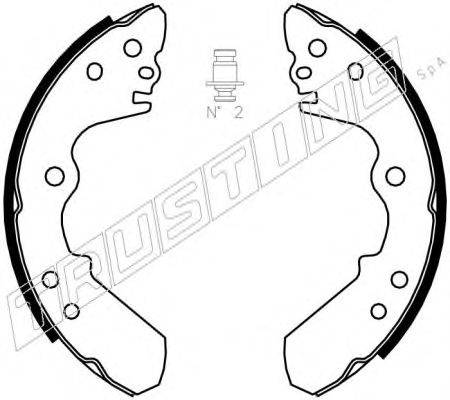 Комплект тормозных колодок 047.371 TRUSTING
