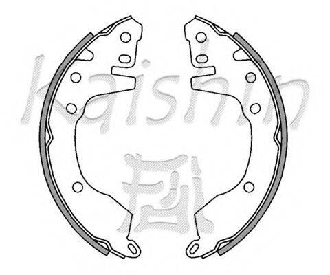 Комплект тормозных колодок K6685 KAISHIN