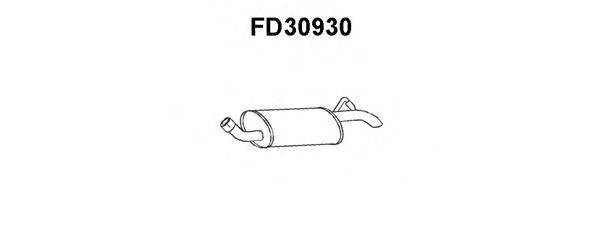 Глушитель выхлопных газов конечный FD30930 VENEPORTE