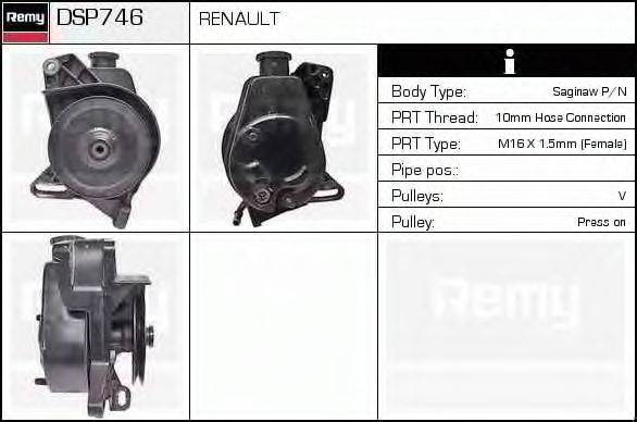 DSP746 REMY Гидравлический насос, рулевое управление DSP746 REMY