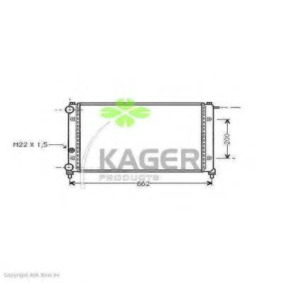 Радиатор, охлаждение двигателя 31-1010 KAGER