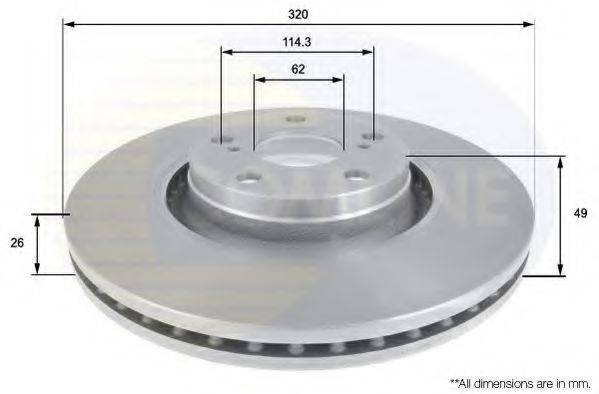 Тормозной диск ADC01165V COMLINE