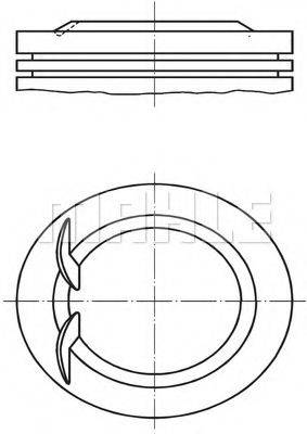 Поршень 038 53 02 MAHLE ORIGINAL