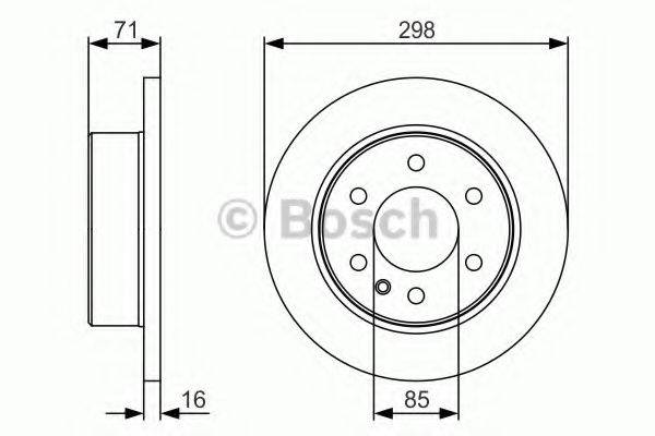 Тормозной диск 0 986 479 S05 BOSCH