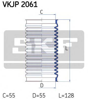 Комплект пылника, рулевое управление VKJP 2061 SKF