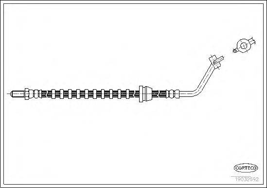 Тормозной шланг 19032592 CORTECO