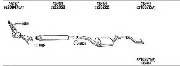 Система выпуска ОГ FOT18516 WALKER