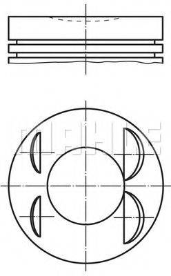 Поршень 039 65 00 MAHLE ORIGINAL