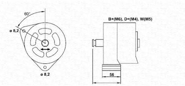 Генератор 943356766010 MAGNETI MARELLI