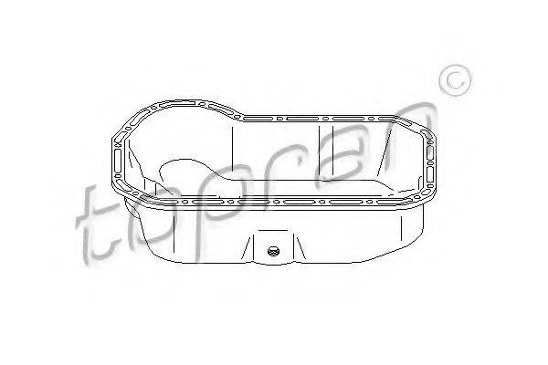 Масляный поддон 100 832 TOPRAN