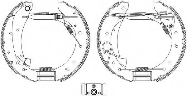 Комплект тормозов, барабанный тормозной механизм