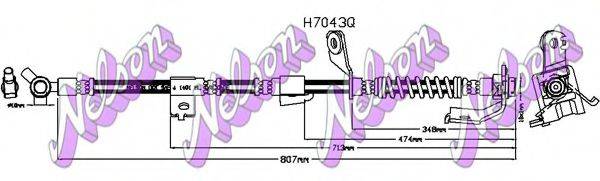 Тормозной шланг H7043Q BROVEX-NELSON