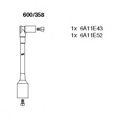 Комплект проводов зажигания 600/358 BREMI