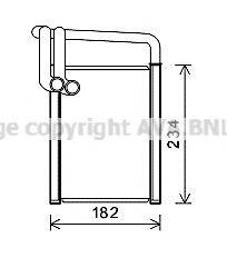 Теплообменник, отопление салона KAA6259 AVA QUALITY COOLING