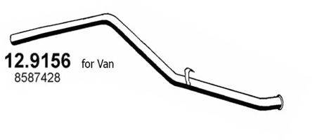 Труба выхлопного газа 12.9156 ASSO