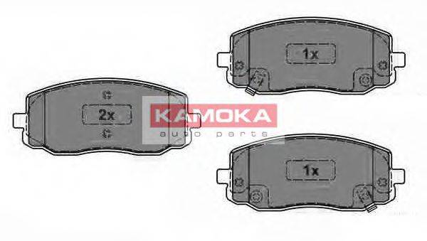 Комплект тормозных колодок, дисковый тормоз JQ1013566 KAMOKA