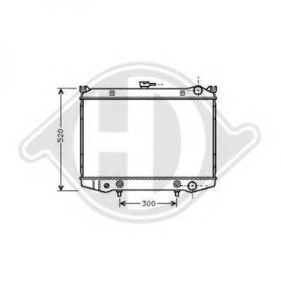 Радиатор, охлаждение двигателя 8124107 DIEDERICHS