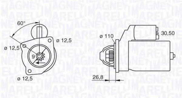 Стартер 063216731010 MAGNETI MARELLI