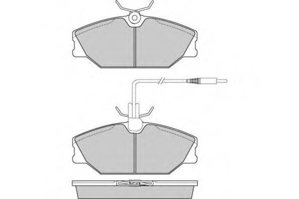 Комплект тормозных колодок, дисковый тормоз 12-0849 E.T.F.
