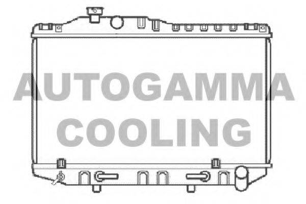 Радиатор, охлаждение двигателя 104725 AUTOGAMMA